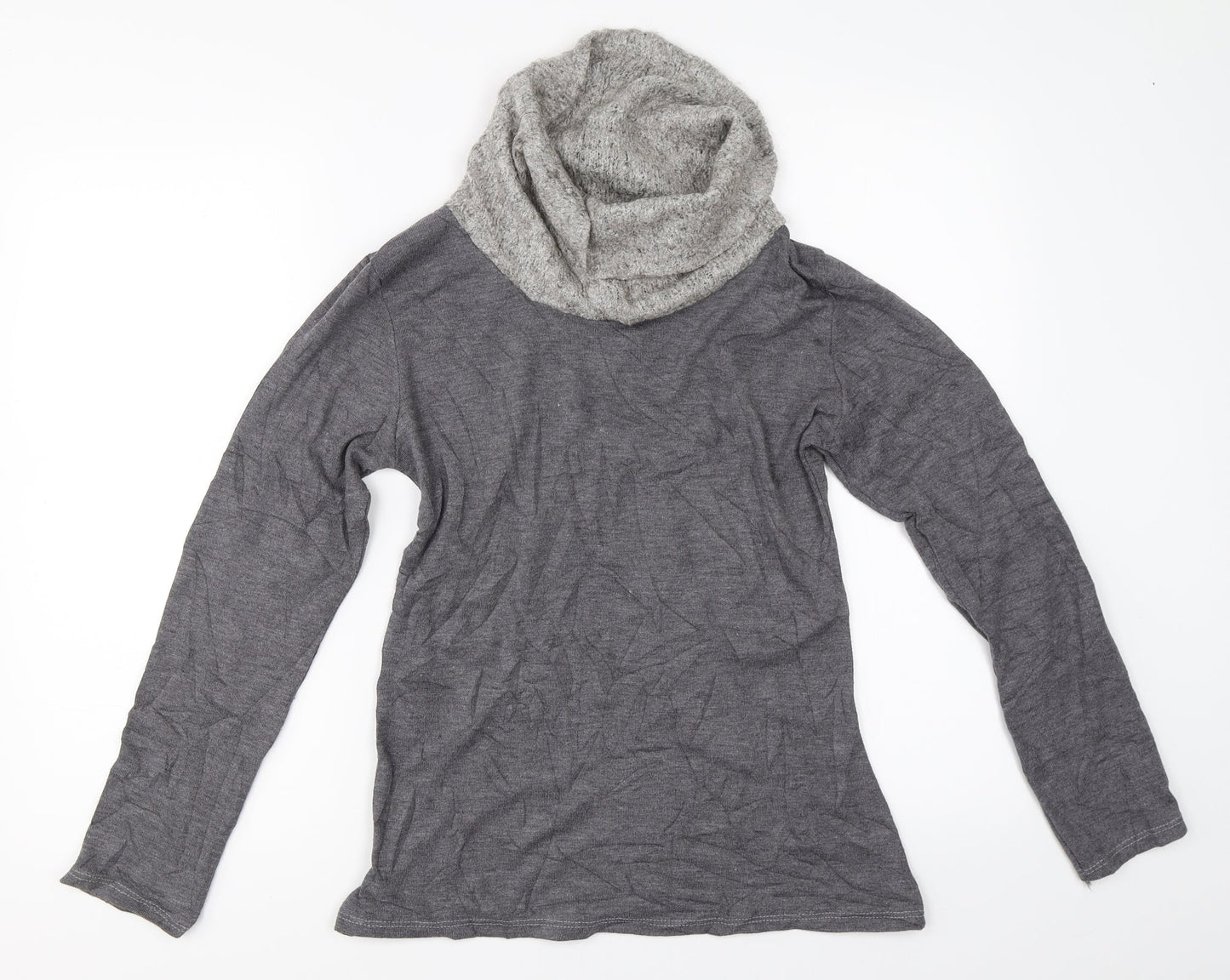 Womens UK Size S Preworn Grey Pullover Jumper