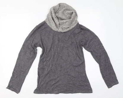 Womens UK Size S Preworn Grey Pullover Jumper