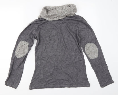 Womens UK Size S Preworn Grey Pullover Jumper