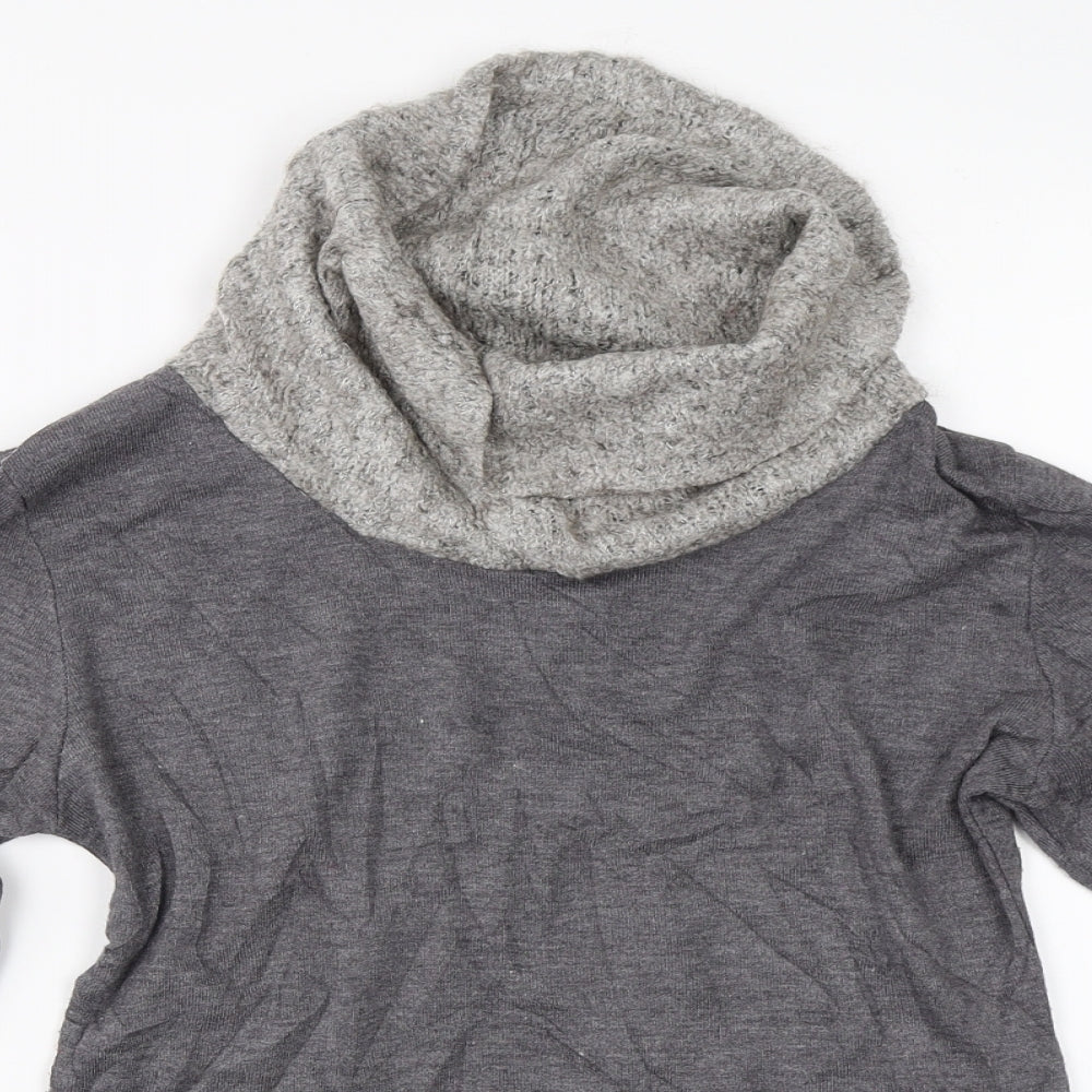 Womens UK Size S Preworn Grey Pullover Jumper