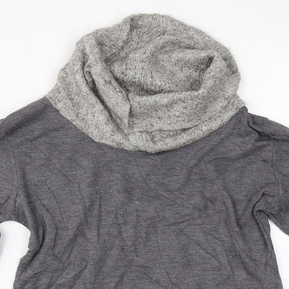 Womens UK Size S Preworn Grey Pullover Jumper