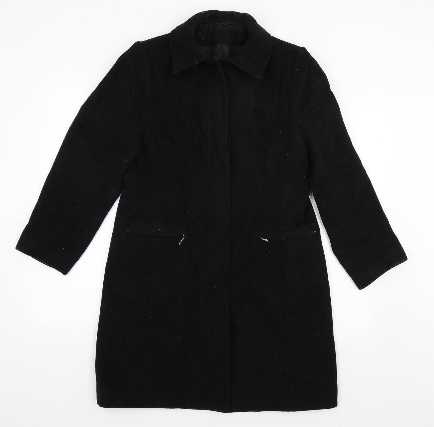 Womens UK Size 10 NEXT Blue Overcoat