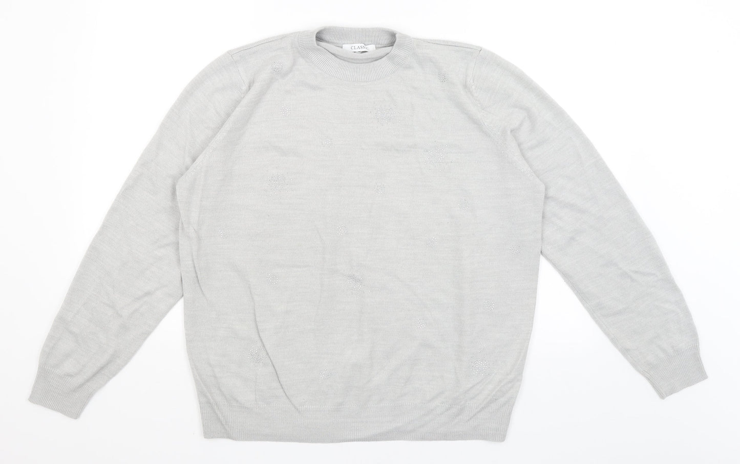 Classic Womens Grey   Pullover Jumper Size 18