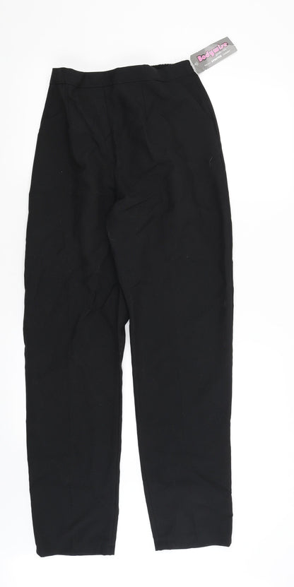 Womens UK Size 14 Bodywise Regular Fit Dress Pants Black Trousers