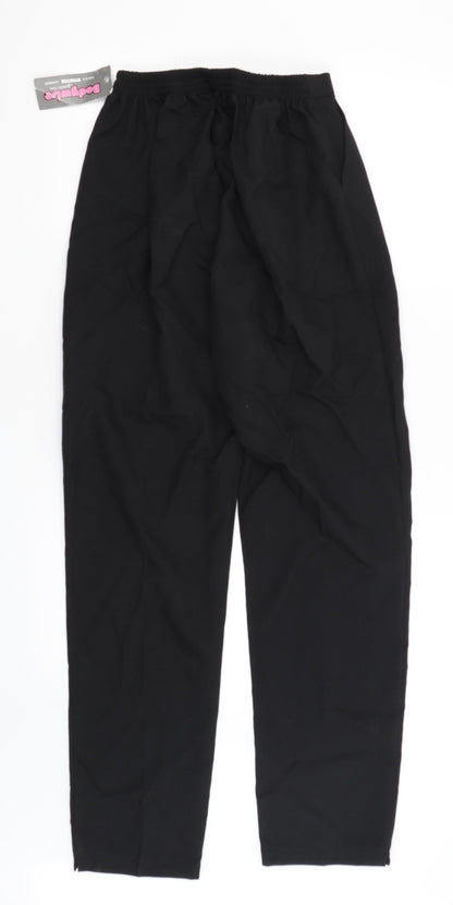 Womens UK Size 14 Bodywise Regular Fit Dress Pants Black Trousers