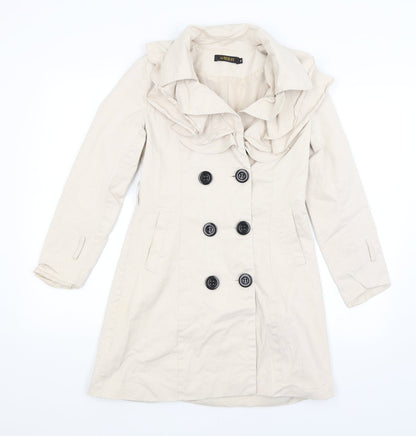 Preworn Womens Beige   Overcoat Coat Size M