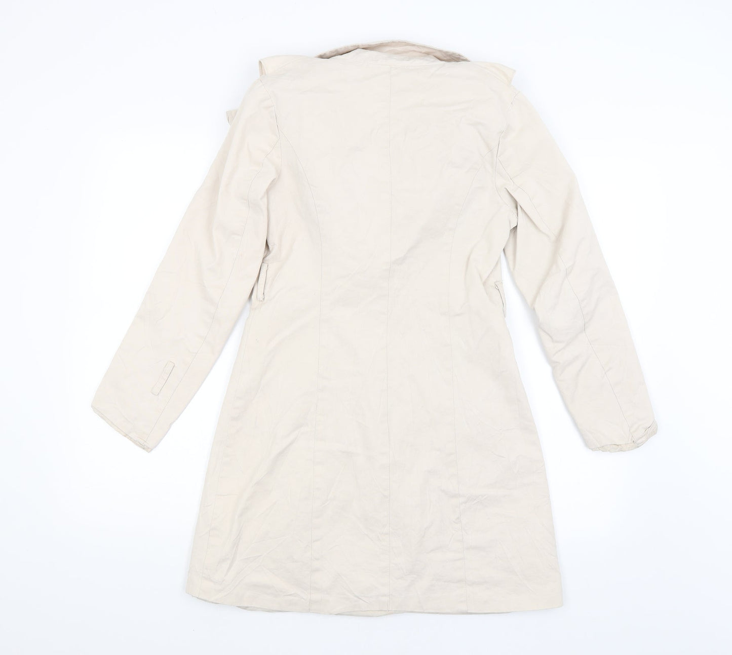 Preworn Womens Beige   Overcoat Coat Size M