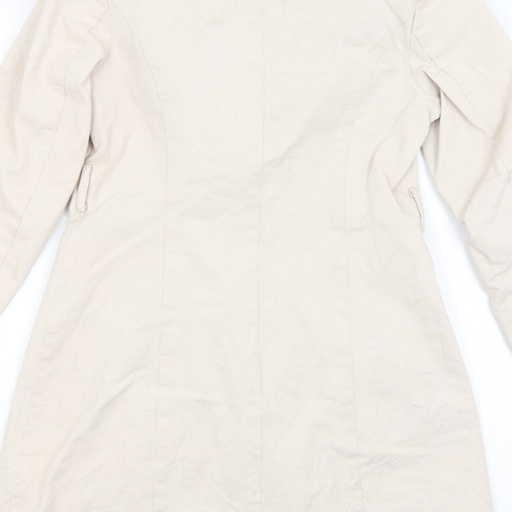 Preworn Womens Beige   Overcoat Coat Size M