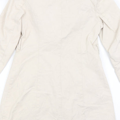 Preworn Womens Beige   Overcoat Coat Size M