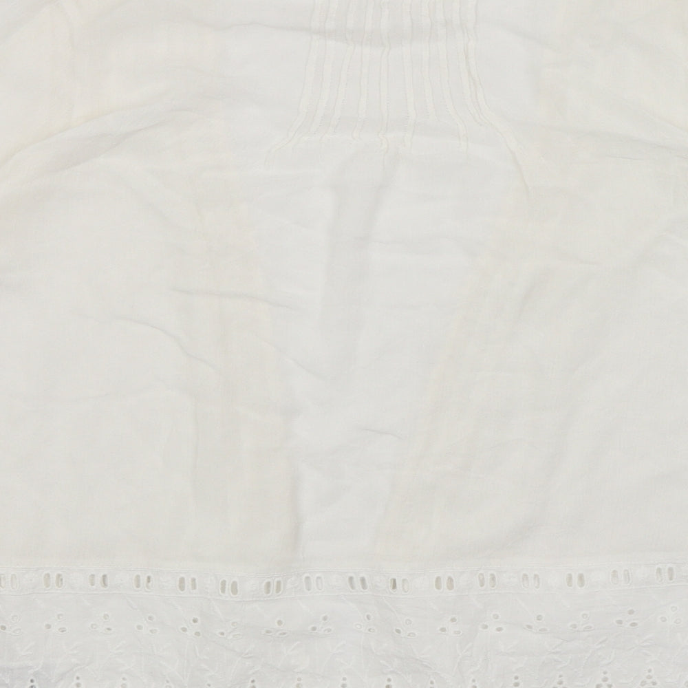 Womens UK Size 8 New Look White Wrap Jumper