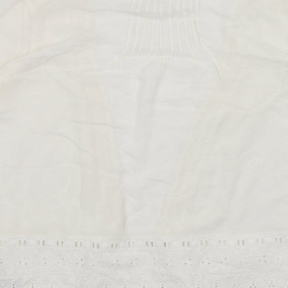 Womens UK Size 8 New Look White Wrap Jumper