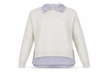 Mens UK Size M H&M Ivory Pullover Jumper