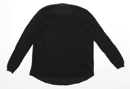 Womens UK Size S Espirit Black Basic Blouse