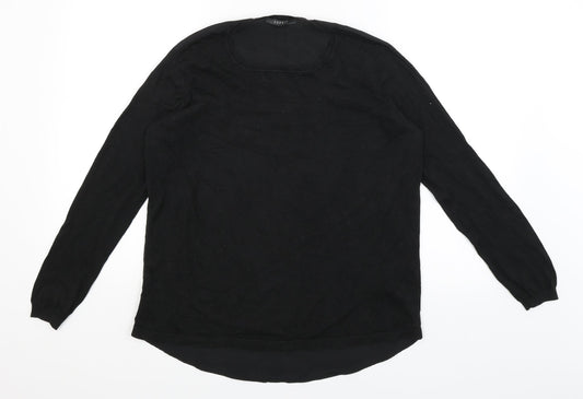 Womens UK Size S Espirit Black Basic Blouse