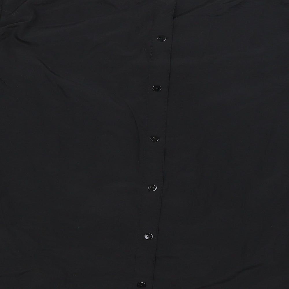 Womens UK Size S Espirit Black Basic Blouse
