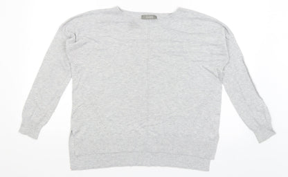 Womens UK Size S Oasis Grey Pullover Jumper