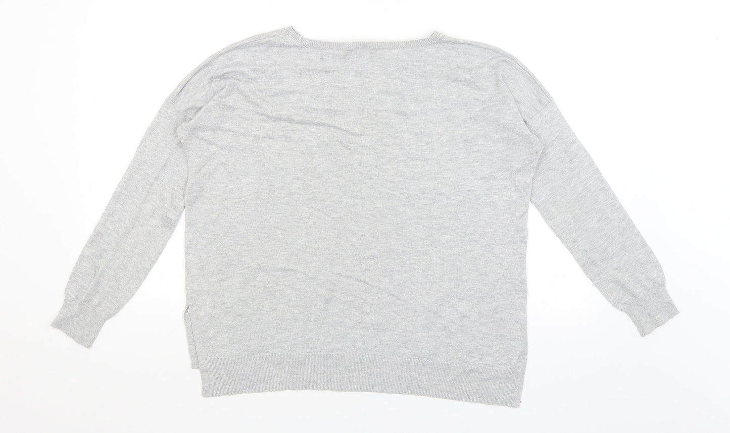 Womens UK Size S Oasis Grey Pullover Jumper