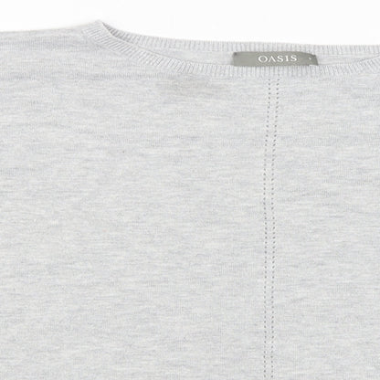 Womens UK Size S Oasis Grey Pullover Jumper