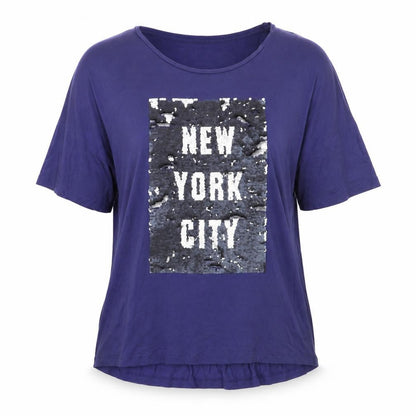 Womens UK Size 18 TU Blue Basic T-Shirt