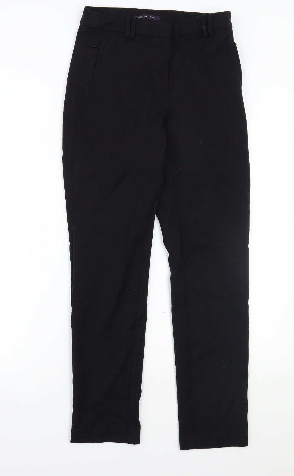 Womens UK Size 8 Marks and Spencer Regular Fit  Black Trousers