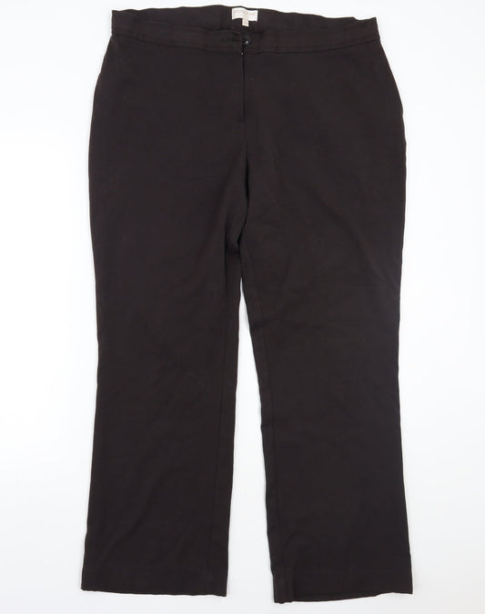 Womens UK Size 18 Anna rose Regular Fit  Brown Trousers