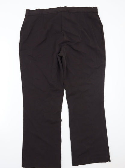 Womens UK Size 18 Anna rose Regular Fit  Brown Trousers