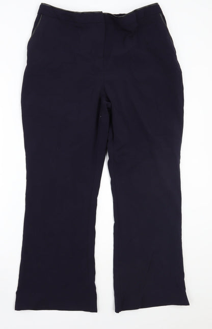 Womens UK Size 16 Savoir Regular Fit  Blue Trousers