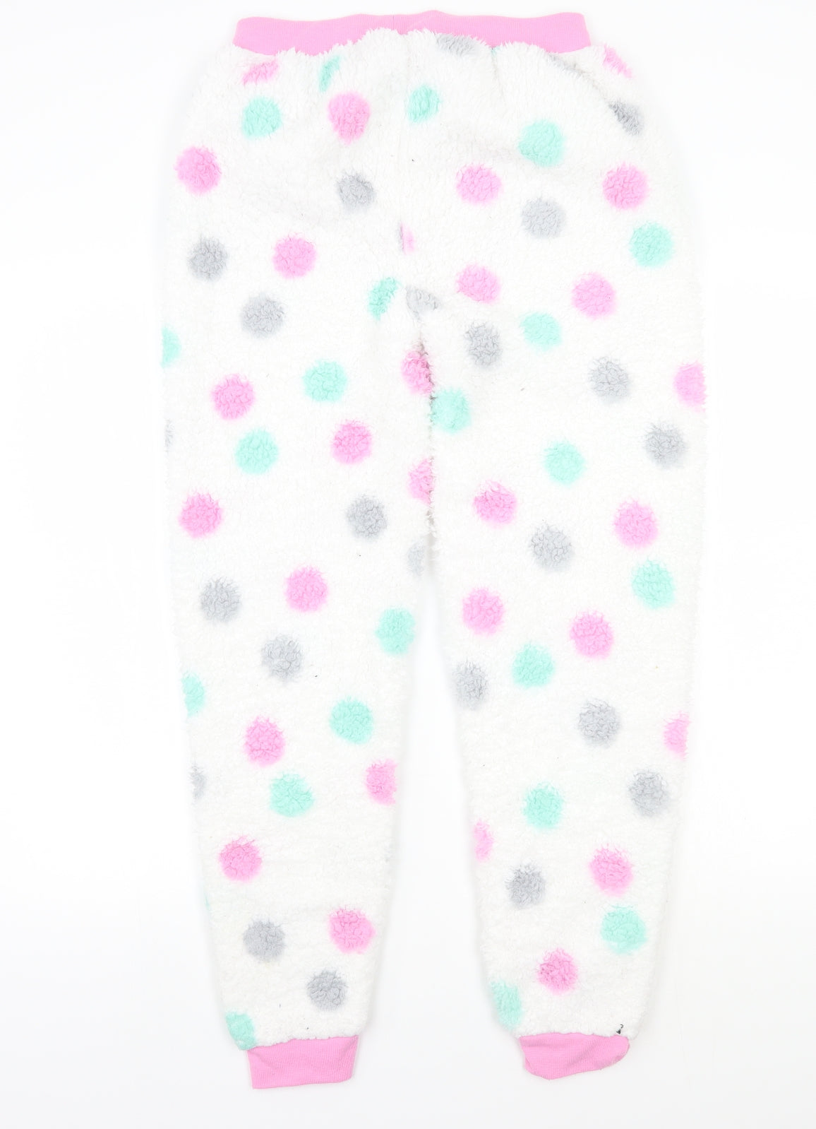 Adore Womens White Polka Dot  Sweatpants Trousers Size S L26 in