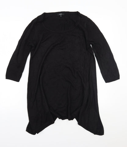 Papaya Womens Black   Basic T-Shirt Size 8