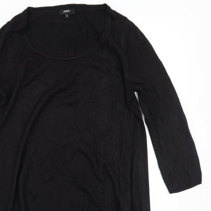 Papaya Womens Black   Basic T-Shirt Size 8