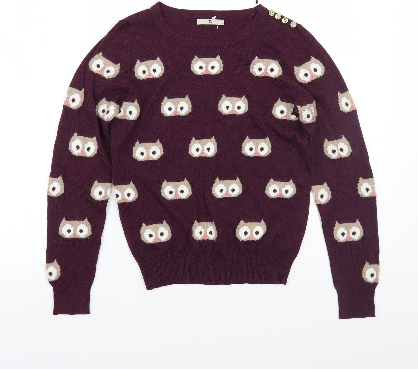 TU Womens Purple   Pullover Jumper Size 8