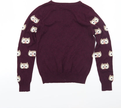 TU Womens Purple   Pullover Jumper Size 8