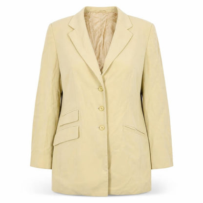 Bashler Womens Yellow   Jacket Blazer Size 14