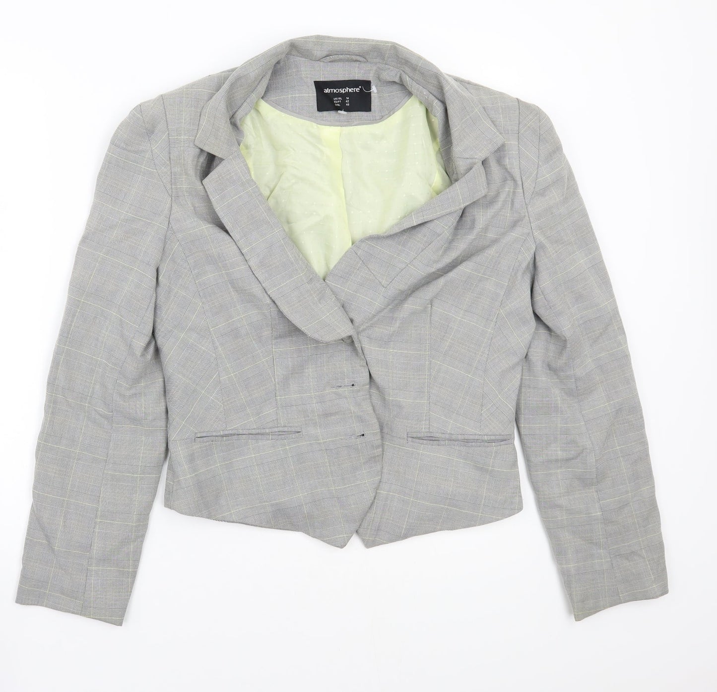 Primark Womens Grey   Jacket Suit Jacket Size 14
