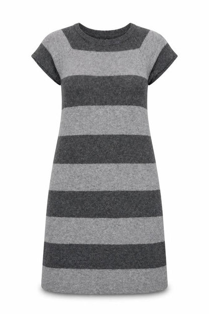Phase Eight Womens Grey Striped  A-Line  Size S