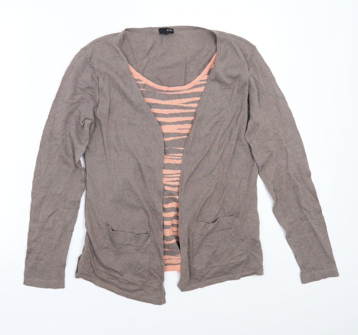 Jobis Womens Brown   Cardigan Jumper Size L