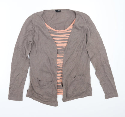 Jobis Womens Brown   Cardigan Jumper Size L
