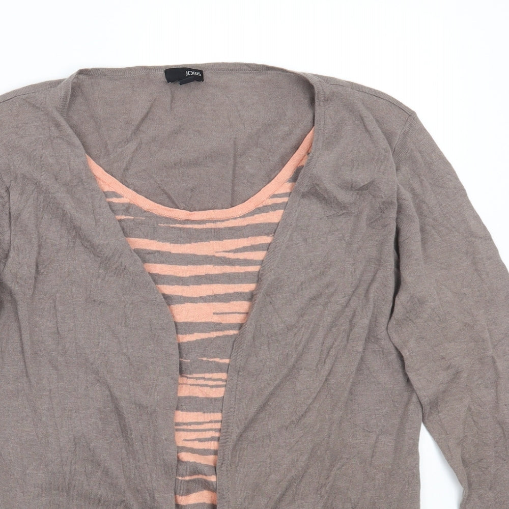 Jobis Womens Brown   Cardigan Jumper Size L