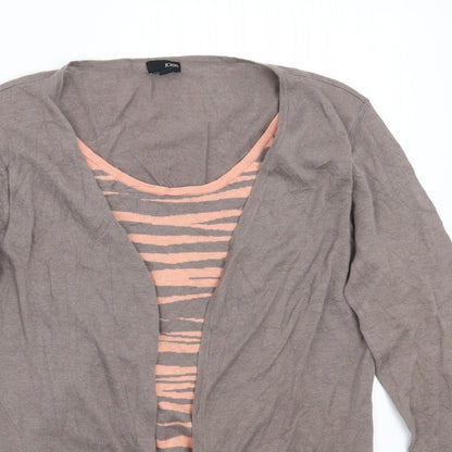 Jobis Womens Brown   Cardigan Jumper Size L
