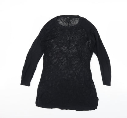 Lindex Womens Black   Pullover Jumper Size S