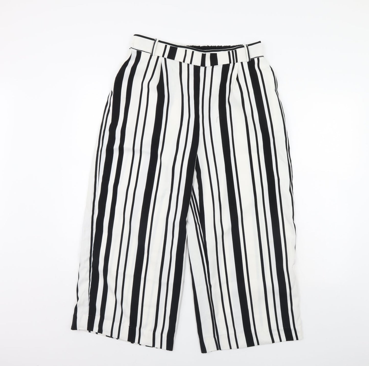 only  Womens White Striped  Trousers  Size 12 L30 in