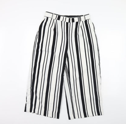 only  Womens White Striped  Trousers  Size 12 L30 in