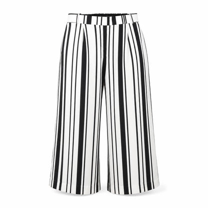 Only  Womens White Striped  Trousers  Size 12 L30 in
