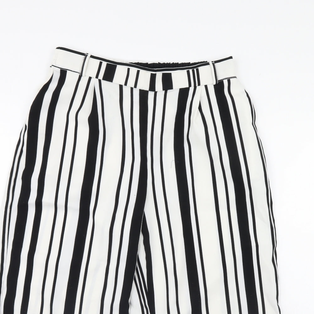 only  Womens White Striped  Trousers  Size 12 L30 in