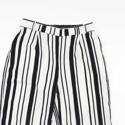 only  Womens White Striped  Trousers  Size 12 L30 in