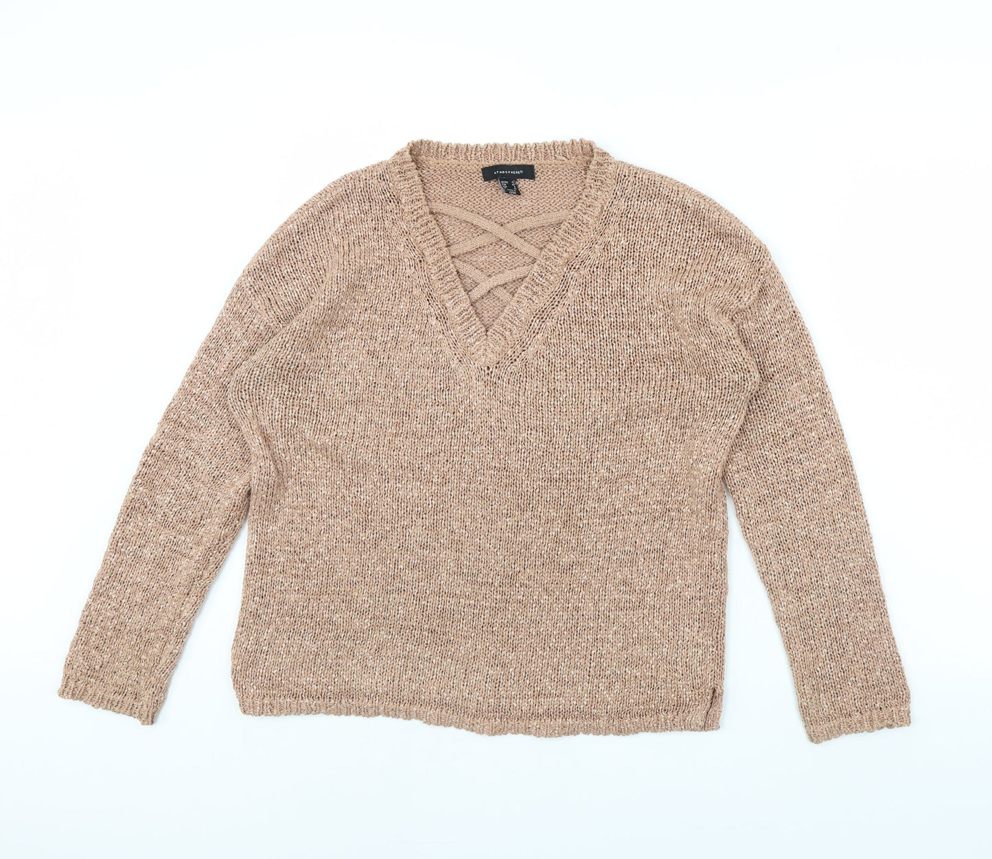 Womens UK Size 12 Atmosphere Beige Pullover Jumper