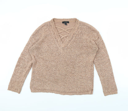 Womens UK Size 12 Atmosphere Beige Pullover Jumper