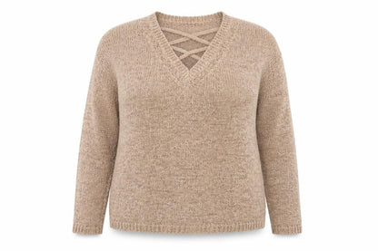 Womens UK Size 12 Atmosphere Beige Pullover Jumper