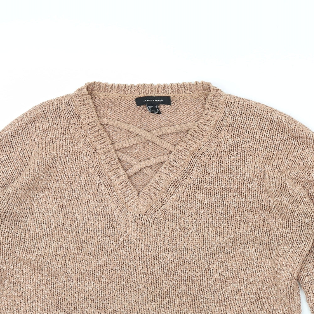 Womens UK Size 12 Atmosphere Beige Pullover Jumper