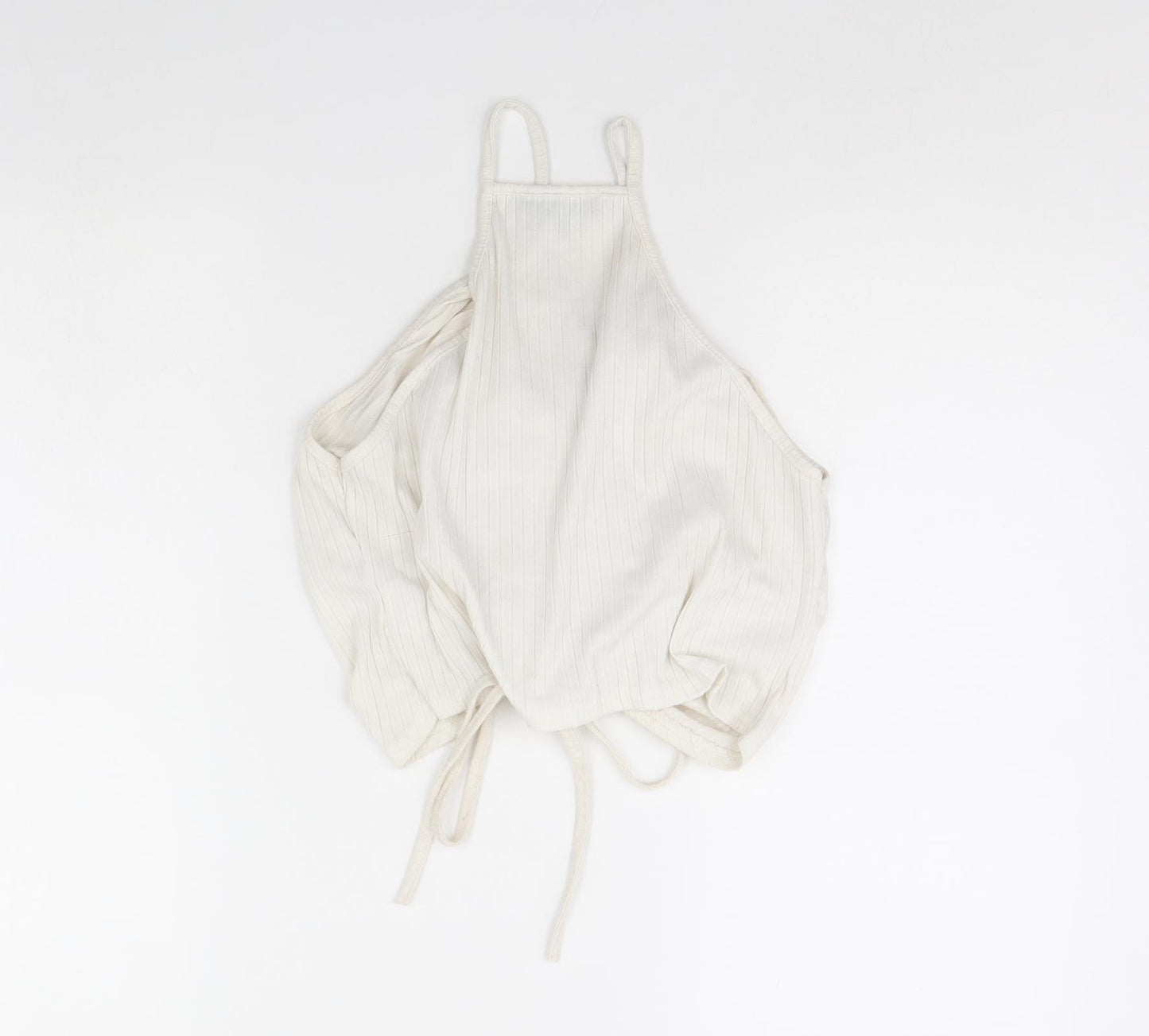 Womens UK Size 12 Missguided White Cropped Tank